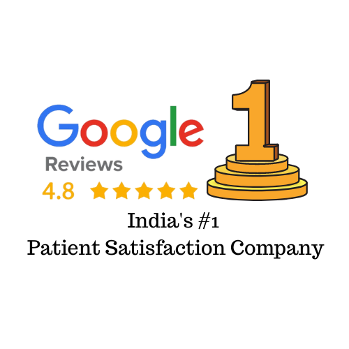 Google Review 4.8 Indias Best Patient Satisfaction Company