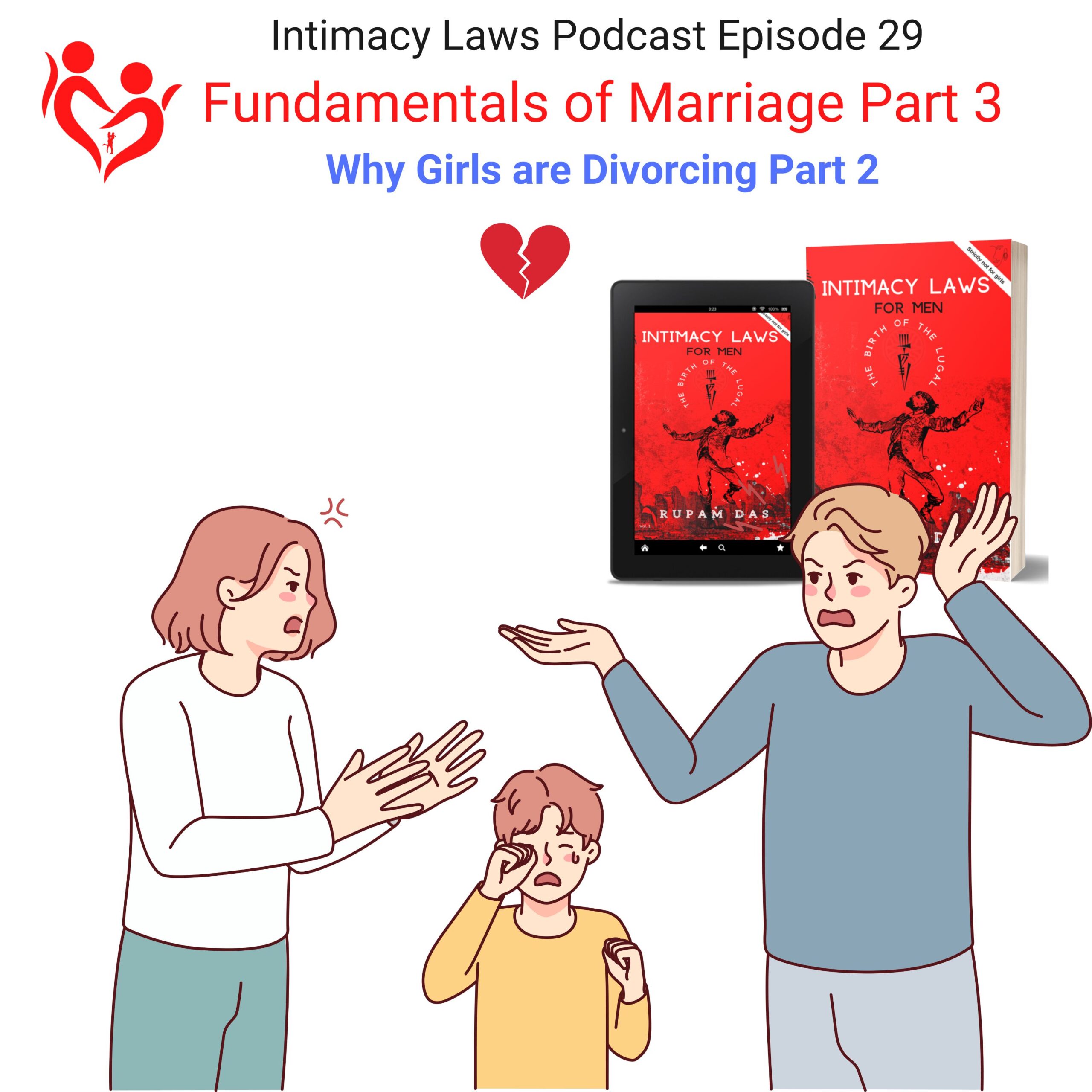Intimacy Laws Podcast Episode 29 Fundamentals of Marriage Part 3 Why Girls are Divorcing Part 2