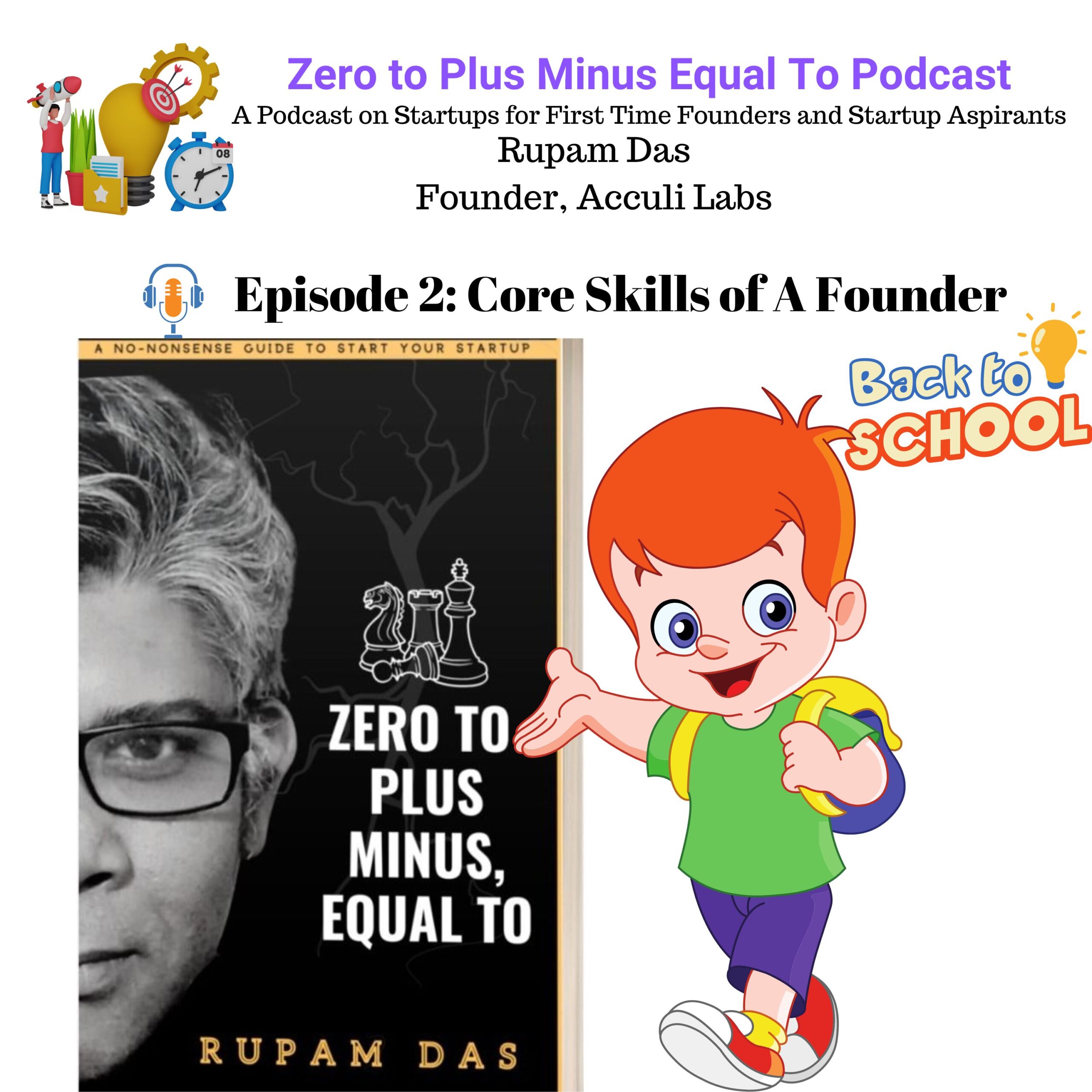 Zero to Plus Minus Equal To Podcast Episode 2-Core Skills of A Founder