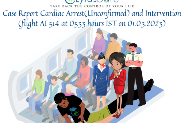 Case Report Cardiac Arrest(Unconfirmed) and Intervention (flight AI 514 at 0533 hours IST on 01.03.2023)