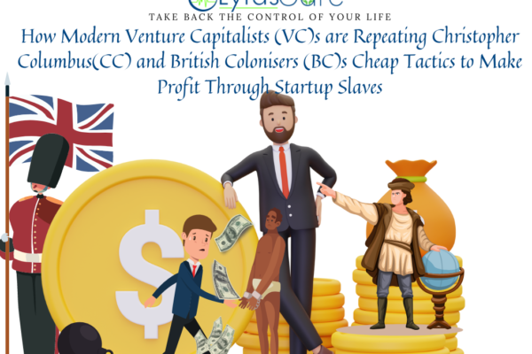 How Modern Venture Capitalists (VC)s are Repeating Christopher Columbus(CC) and British Colonisers (BC)s Cheap Tactics to Make Profit Through Startup Slaves